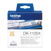 Brother Multi Purpose Label Roll 17mm x 52mm 400 labels - DK11204